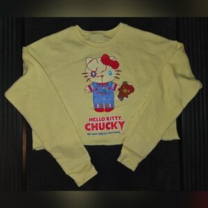 Hello Kitty Chucky Kids Sweatshirt - Light Yellow